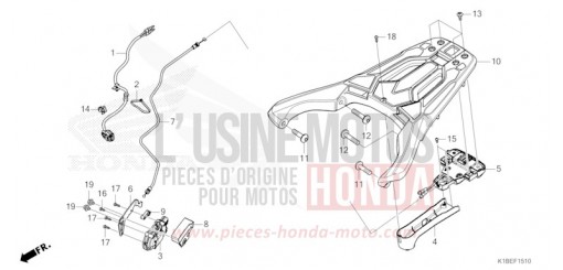 MOTEUR DE DEMARRAGE (1) CM125CJ de 1988